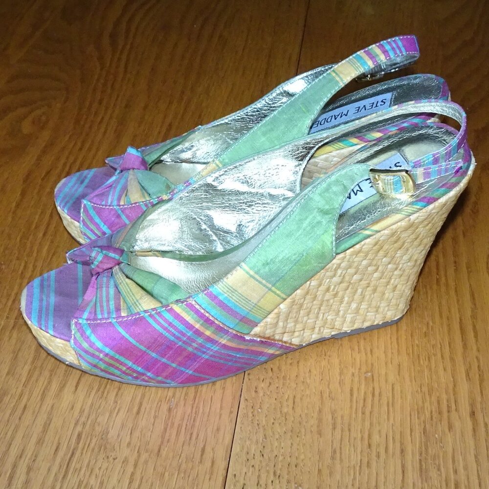 Wedge sandals, 6.